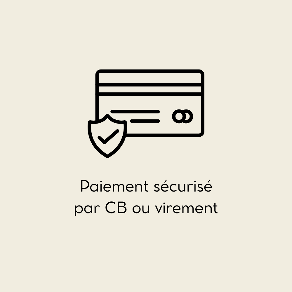 Paiement sécurisé par CB ou virement